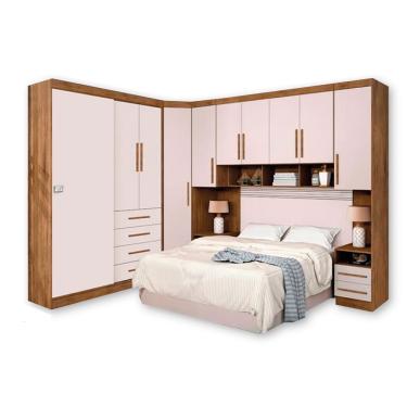 Imagem de Dormitório Completo Georgia J&A Para Cama Box 1,38M Casal