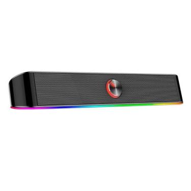 Imagem de Soundbar Gamer Redragon Adiemus - 6W - LED RGB - Conector P2 e Energia