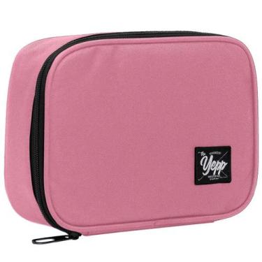 Imagem de Estojo escolar box grande com aba Nylon Yepp, Rosa