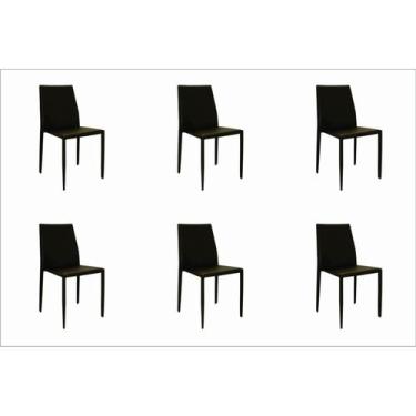 Imagem de Kit 6 Cadeiras Revestimento PVC Amanda - Rivatti