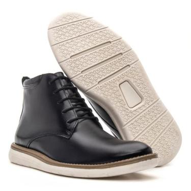 Imagem de Bota Masculina Oxford Cano Alto Couro Legitimo Botina Casual Esport Fi