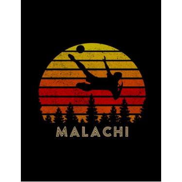 Imagem de Malachi Name Gift Personalized Football Lined Notebook, Journal for Soccer Sport Lovers: Goals, High Performance, Daily Journal, 8.5 x 11 inch, ... Performance, A4, 21.59 x 27.94 cm, 110 Pages