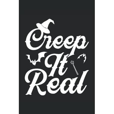 Imagem de Creep it real Halloween Notebook dotgrid 6x9" DIN A5: Your perfect journal, diary or blog planner in 6" x 9" DIN A5 dotgrid