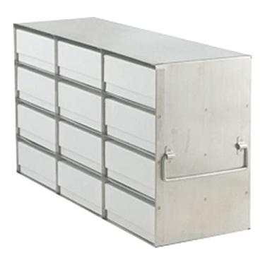 Imagem de Freezer Rack Solutions USA UF-342-100 Rack vertical para freezer com caixa e divisor (100 células), caixa 3 x 4