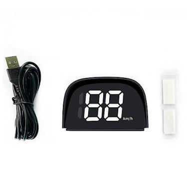 Imagem de Shkalacar Carro Digital GPS Velocímetro Carro HUD Heads Up Display com Velocidade, Mph/Kmh, USB Plug and Play para todos os carros