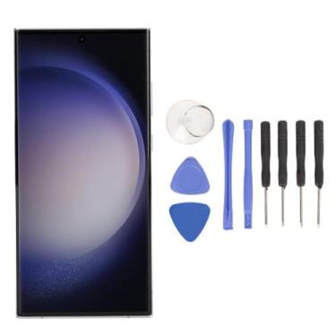 Imagem de para Substituição de Tela S23 Ultra, Conjunto de Digitalizador de Toque Com Display LCD OLED de 6,7 Polegadas Com Kits de Ferramentas de Reparo, Substituição de Tela para