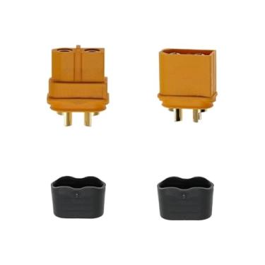 Imagem de 5 Conjuntos De Plugue, Xt60h, Aviação De Aeromodelismo, Ba/tt/ery/controlador De Lítio, Conectores Amarelo, Macho E Fêmea.