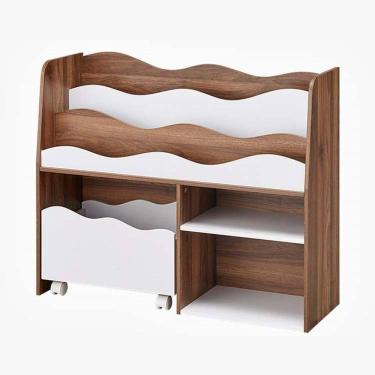 Imagem de Expositor De Livros Com Baú Fly 100% Mdf Livros Brinquedos