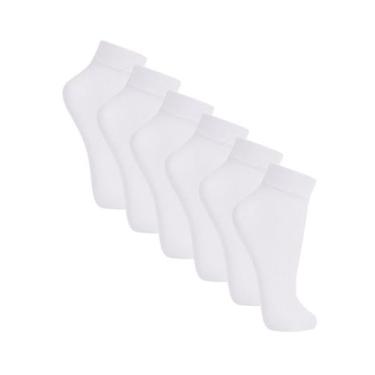 Imagem de Kit com 6 Meias Soquete Fio 20 Loba 5530-001 - LUPO, Branco