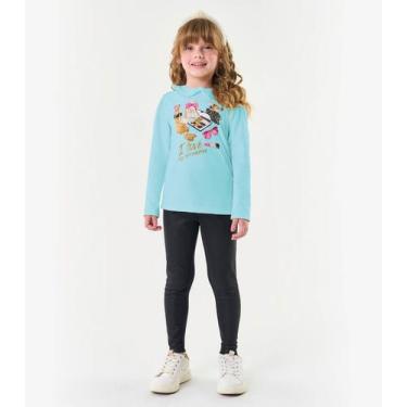 Imagem de Conjunto Infantil Blusa Com Legging Trick Nick Azul, 4, Azul