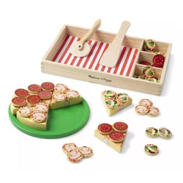 Imagem de Conjunto De Pizza Fingida De Madeira Melissa & Doug