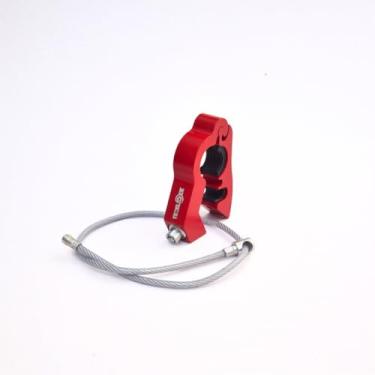 Imagem de Kit Trava de Manopla Manete e Trava de Capacete para Motos (Vermelho)