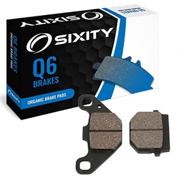 Imagem de Sixity Pastilhas de freio orgânicas traseiras Q6 compatíveis com Can-Am DS 90 X 2008-2012 Conjunto completo