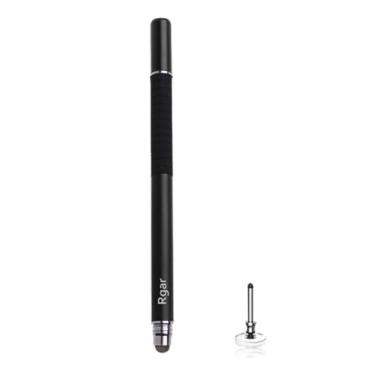 Imagem de Canetas Stylus para Samsung Galaxy Tab A9/A9Plus/A8/A8plus/A7/A7lite/iPad/Microsoft Surface/Fire HD e todos os dispositivos com tela sensível ao toque capacitiva + pontas substituíveis (preto)
