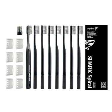 Imagem de DUJINDENT Escova de dentes [feita na Coreia] Escova de dentes macia espiral de tubarão cerdas espirais para remoção de placa, suave nas gengivas, escova de dentes de implante, escova de dentes ultra