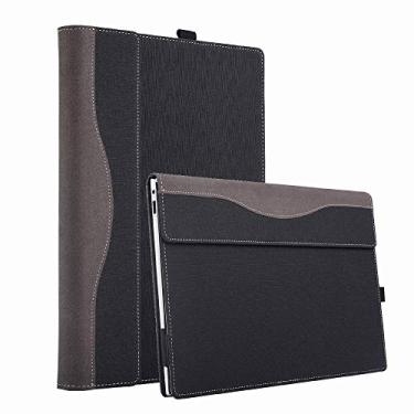 Imagem de Capa para laptop Microsoft Surface 7 de 15 polegadas (lançado em 2024), capa removível para notebook, bolsa de computador, capa protetora de poliuretano com orifício de dissipação de calor (cinza
