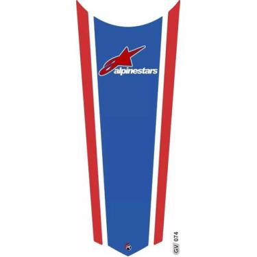 Imagem de Adesivo Faixa Gravata Tanque Resinado Cg Apinestars 074 - Resitank