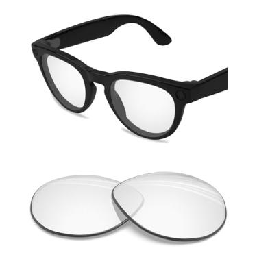 Imagem de BLAZERBUCK Lentes de reposição polarizadas anti-sal para óculos de sol RayBan Meta Headliner RW4009 50 mm, Transparente de alta definição, 0