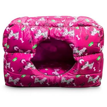 Imagem de Caminha Cama de Cachorro Gato Cama 3 Em 1 Sofá Toca - Tamanho P (Rosa)
