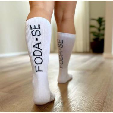 Imagem de Meias Divertidas Cano Medio Pé de Galinha Fodase Minions Patrik Pé de 