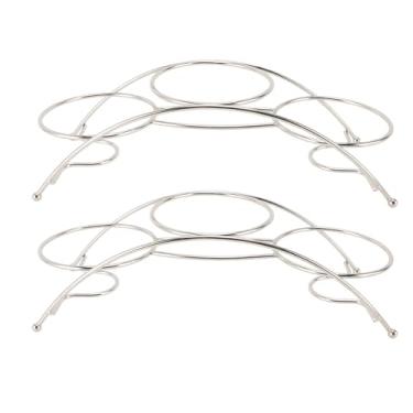 Imagem de Organizador de rack Aço inoxidável 3 slots Tempero Caixa de armazenamento Projeto de economia de espaço para restaurante de cozinha Material de bancada 2pcs