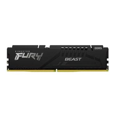 Imagem de Memória Gamer Kingston Fury Beast, 8gb, Ddr5, 5200mhz, Cl40 - Kf552c40bb-8