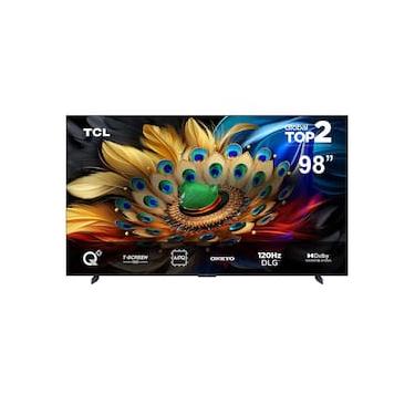 Imagem de Smart TV 98" TCL QLED 4K Ultra HD 98C655 com Sistema Operacional Android TV, Processador AIPQ, Dolby Vision Atmos, Design Sem Bordas, USB e HDMI