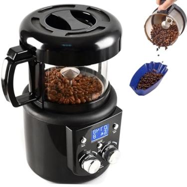 Imagem de Torradeira de café com frigorífico, torradeira de café caseira temperatura ajustável e temporizador torradeira de grãos de café de ar com função de frigorífico, 220 V