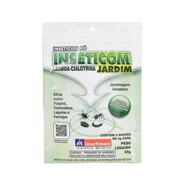 Imagem de Kit 5 Saches Inseticom Jardim Insetimax 25g Jardinagem Escorpião Mosca