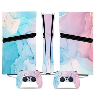 Imagem de Skin Wrap para PS5 Pro Digital Edition, decalque de vinil, capa protetora para console e controle (mármore)