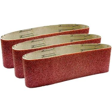 Imagem de Kit 3 Cinta Lixa Gr100 533 X 75 Para Lixadeira Madeira Metal - MTX