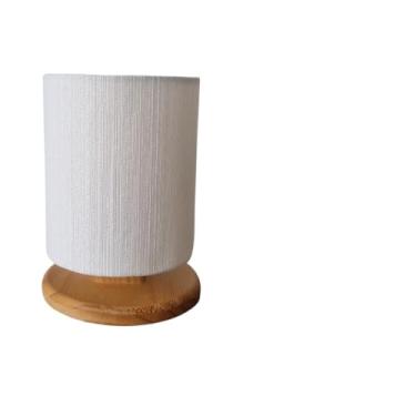 Imagem de Abajur Cabeceira De Cama Decorativo Quarto Escritório sala Casa (off white-2 UNIDADES)
