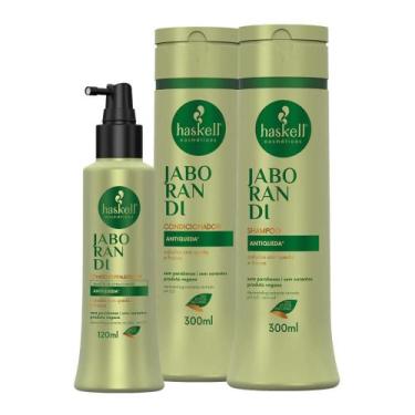 Imagem de Kit Jaborandi Antiqueda Haskell Shampoo e Condicionador 300ml + Tônico