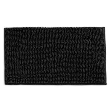 Imagem de Tapete Buettner Microfibra Antiderrapante Chenille Greco 60x120m Preto