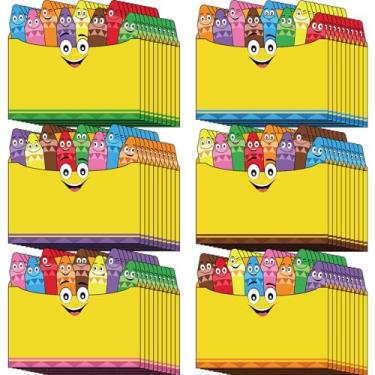 Imagem de 60 pçs caixa de lápis etiquetas nome etiquetas coloridas lápis de cera etiquetas fantásticas coloridas autoadesivas etiquetas de nome etiquetas adesivas decorativas etiquetas para escola familiar escritório conferências sala de aula Casa