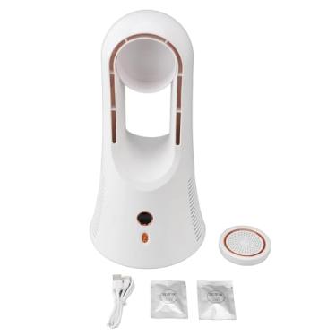 Imagem de Mbeysaq Ventilador de mesa sem lâminas de 6 velocidades pequeno ventilador de mesa com display de energia tablet para casa, quarto, escritório