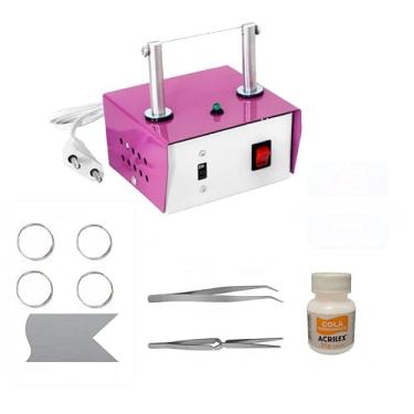 Imagem de Kit Máquina de Cortar Fita com Pinças, Cola e Refil Artmaq - A02
