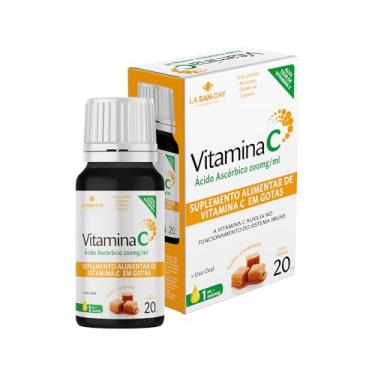 Imagem de Vitamina C 20ml - Sabor Caramelo - Auxilia a evitar a anemia e melhora a absorção de ferro, combate o envelhecimento da pele, reforça a imunidade