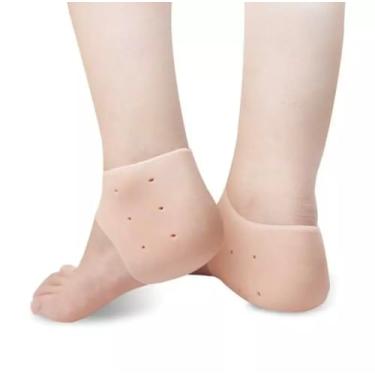 Imagem de Par de Palmilha Protetor De Gel Silicone Para Calcanhar