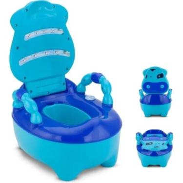 Imagem de Troninho Infantil Tchau Fraldinha, Musical Baby Fazenda - Azul - prime