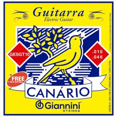 Imagem de Encordoamento giannini canario guitarra 0.010" gesgt10
