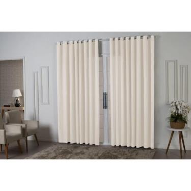Imagem de Cortina Oxford 3,00x2,50 Sala Quarto Porta Palha - Sofisticada Moda Ca