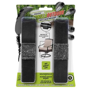 Imagem de Slipstick Protetores De Piso Para Cadeira Gorillamarinegradeberber Gorillaoutdoor Com Base Trenó/Envolventes Berber Móveis Pernas E Bases Tubulares (Pacote 8) Almofadas Envoltórias Uso Interno Exter