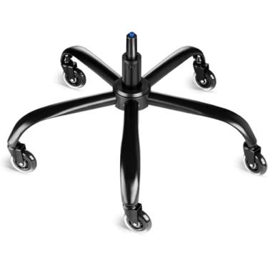 Imagem de Sytopia Office Chair Base Replacement Bundles, Heavy Duty 352LBs, Reinforced to Repair Swivel Gaming Chair Bottom Part with 5 Universal Premium Casters and 1 Gas Lift Cylinder(Matte Black)