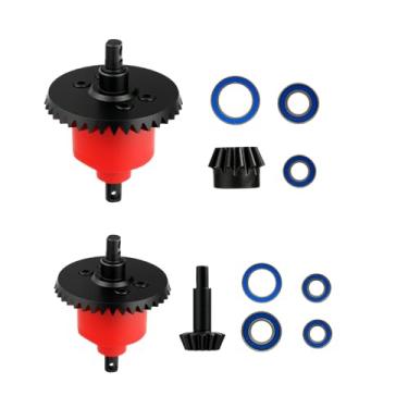 Imagem de Mesimsple Enhanced Steel Front Rear Differential Diff Input Gear Nylon Case for 1/10 Slash Rustler Stampede 4X4 4WD VXL F-150 XO-1 Series Upgrade Parts