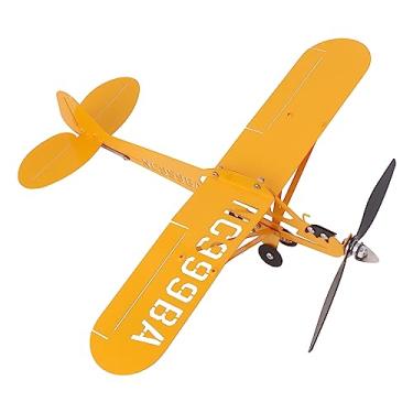 Imagem de Yuecoom Cata-Vento De Avião Piper J3 Cub, Metal Resistente 3D, Com Indicador Direção Do Vento Para Teto Externo, Decoração Presente, Jardim E Quintal (Grande)