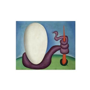 Imagem de Tarsilla Do Amarral Famosa Pintura a Óleo Arte de Parede Arte de Parede Decoração de Parede de Quarto Pintura de Reprodução em Tela Ovo 40 x 50 cm 16 x 20 polegadas Sem moldura