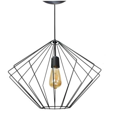 Imagem de Pendente Aramado New June Cobre e ou Preto (Preto)