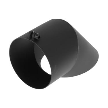 Imagem de Motoforti Ponta de escape de 12,24 cm ID de entrada virada para baixo T304 aço inoxidável mandril curva tubo de cotovelo 23.1 cm comprimento total adequado para tubos de escape de 12,2 cm OD