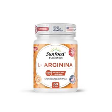 Imagem de L-ARGININA 1.100MG 60 CAPSULAS SUNFOOD EVOLUTION